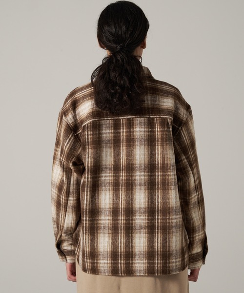Eddie Bauer（エディーバウアー）の「バラード フランネル 長袖シャツ（シャツ/ブラウス・レディース・ブラック系/ベージュ系/ワイン系・S/M/L/XL）」の11枚目の写真