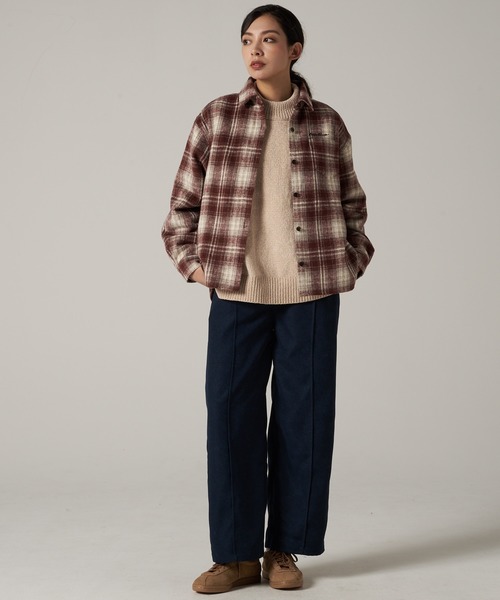 Eddie Bauer（エディーバウアー）の「バラード フランネル 長袖シャツ（シャツ/ブラウス・レディース・ブラック系/ベージュ系/ワイン系・S/M/L/XL）」の8枚目の写真