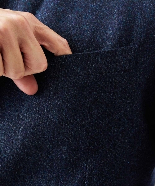 MICHEL KLEIN HOMME (ミッシェルクランオム)の「ウールコンバーチブルジャケット(テーラードジャケット・メンズ・ブラック/ネイビー・MEDIUM/LARGE/X-LARGE)」の9枚目の写真