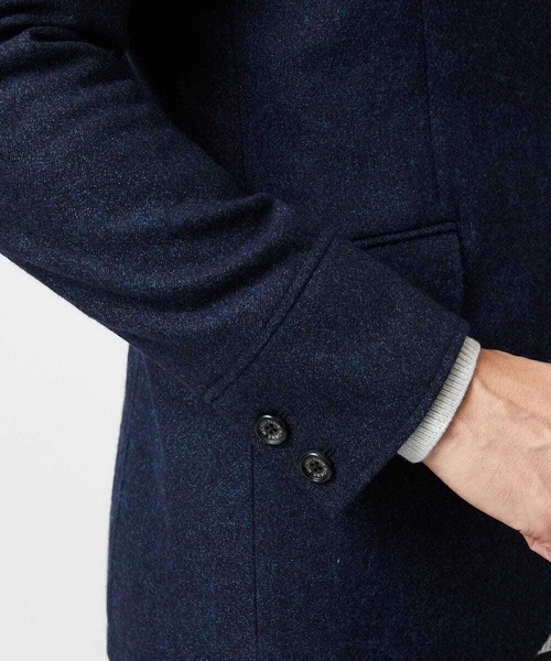 MICHEL KLEIN HOMME (ミッシェルクランオム)の「ウールコンバーチブルジャケット(テーラードジャケット・メンズ・ブラック/ネイビー・MEDIUM/LARGE/X-LARGE)」の10枚目の写真