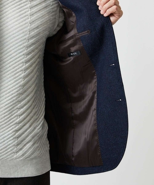 MICHEL KLEIN HOMME (ミッシェルクランオム)の「ウールコンバーチブルジャケット(テーラードジャケット・メンズ・ブラック/ネイビー・MEDIUM/LARGE/X-LARGE)」の14枚目の写真