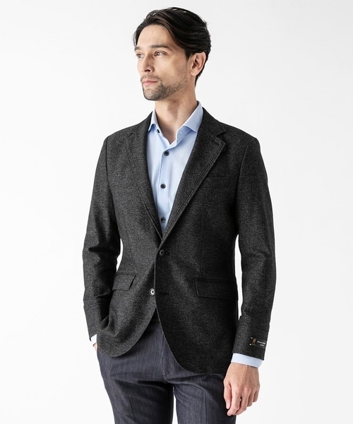 MICHEL KLEIN HOMME (ミッシェルクランオム)の「ウールコンバーチブルジャケット(テーラードジャケット・メンズ・ブラック/ネイビー・MEDIUM/LARGE/X-LARGE)」の17枚目の写真
