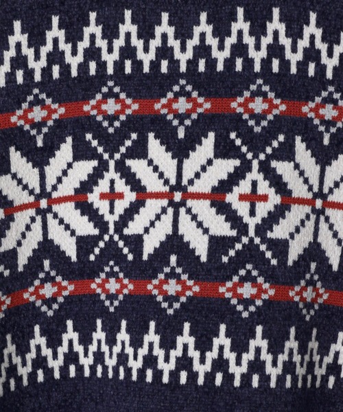 GLOBAL WORK（グローバルワーク）の「やわらかリッチモールニット/柄/581135（ニット/セーター・メンズ・チャコールグレー/ライトグレー/ブラック/ネイビー/ブルー/グレイッシュベージュ・SMALL/MEDIUM/LARGE/X-LARGE）」の16枚目の写真