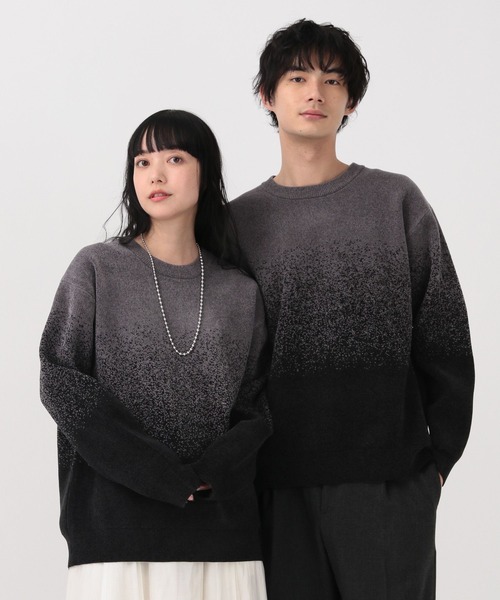 セール】やわらかリッチモールニット/柄/581135（ニット/セーター