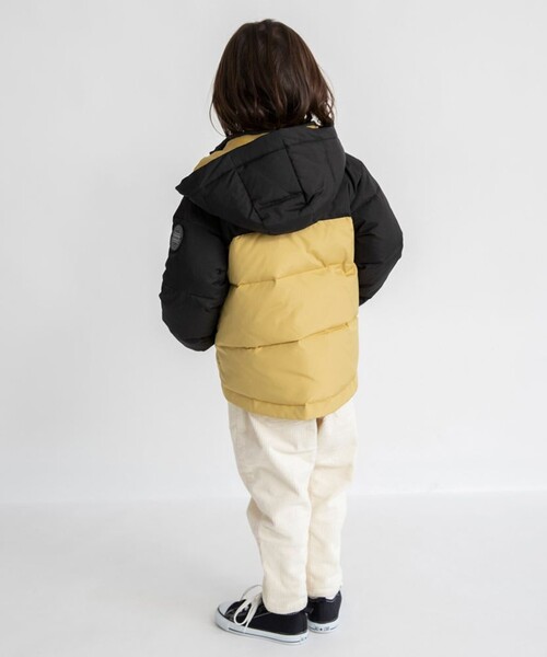 BRANSHES（ブランシェス）の「【はっ水/フード取り外し可】ダウンジャケット（ダウンジャケット/コート・キッズ・ベージュ/カーキオリーブ・130/110/100/120/150/140）」の6枚目の写真