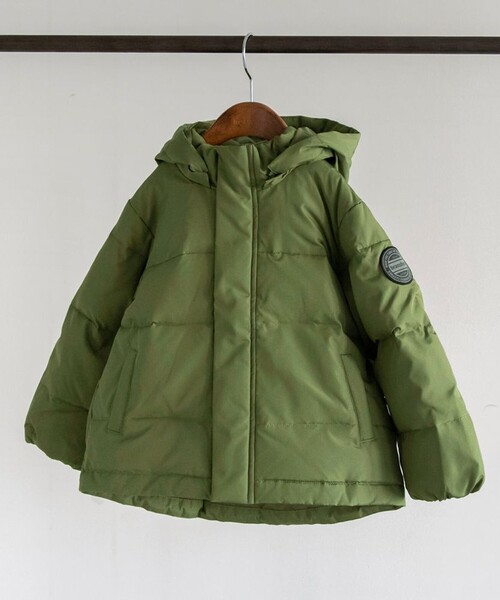 BRANSHES（ブランシェス）の「【はっ水/フード取り外し可】ダウンジャケット（ダウンジャケット/コート・キッズ・ベージュ/カーキオリーブ・130/110/100/120/150/140）」の17枚目の写真
