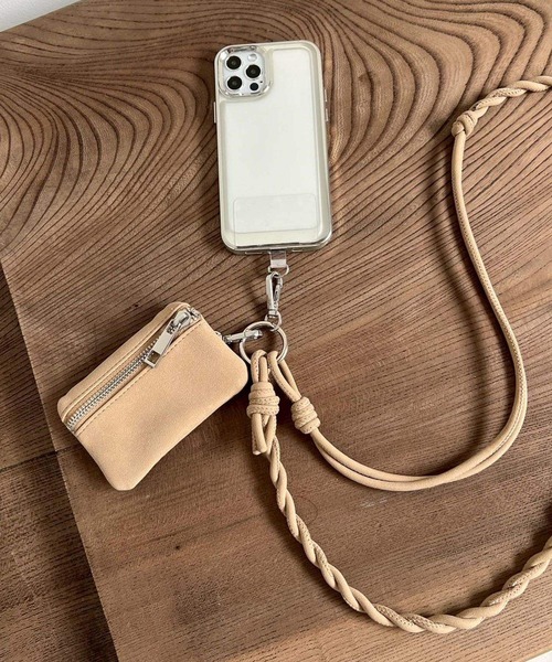 ポーチ付きツイストモバイルストラップ 606372（スマホグッズ）｜Me