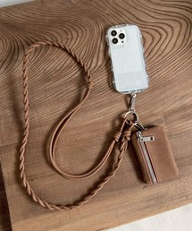 Me%(ミィパーセント)のポーチ付きツイストモバイルストラップ 606372(スマホグッズ)