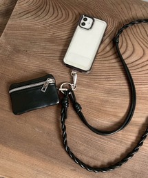 Me%(ミィパーセント)のポーチ付きツイストモバイルストラップ 606372(スマホグッズ)