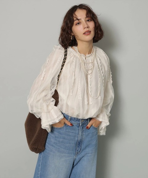 レースラインブラウス（シャツ/ブラウス）｜Arpege story