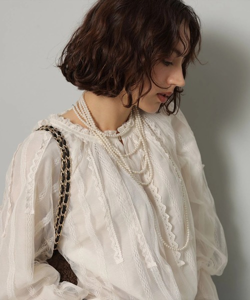 レースラインブラウス（シャツ/ブラウス）｜Arpege story