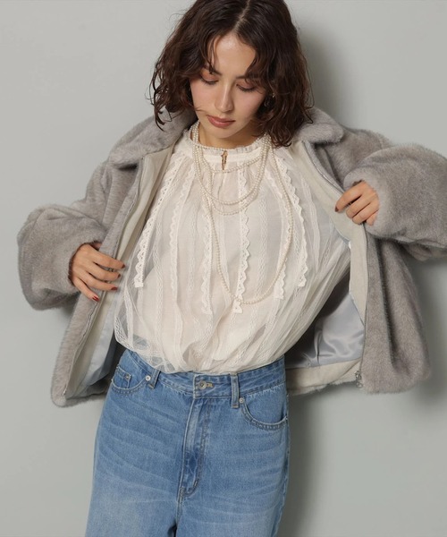 レースラインブラウス（シャツ/ブラウス）｜Arpege story