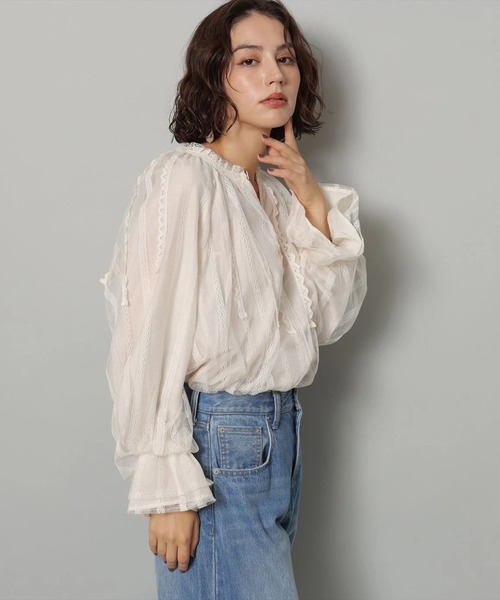 レースラインブラウス（シャツ/ブラウス）｜Arpege story