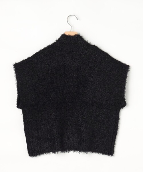 MICO COULIER（ミコクリエ）の「カールボアライクニット（カーディガン/ボレロ・レディース・ブラック/オフホワイト・38）」の13枚目の写真
