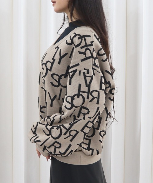 CECIL McBEE（セシルマクビー）の「ふくれジャガードフェイクレイヤードトップス（Tシャツ/カットソー・レディース・ライトベージュ/ベージュ/グレイッシュベージュ・MEDIUM/LARGE）」の20枚目の写真