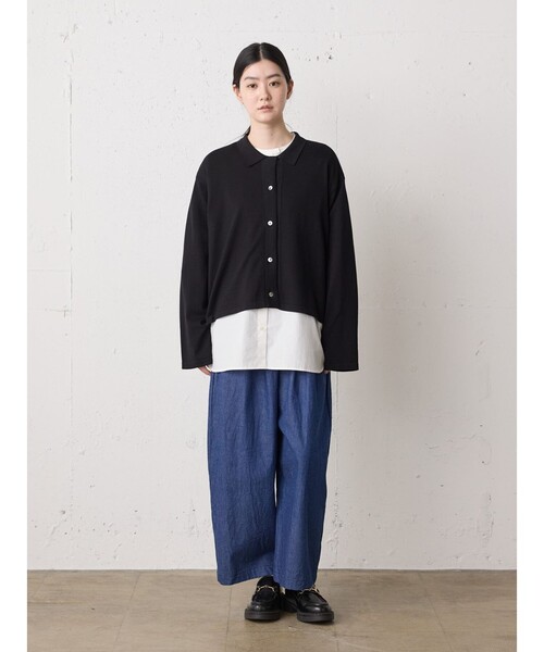 MidiUmi(ミディウミ)の「MidiUmi スタンドカラービッグシャツ(シャツ/ブラウス・レディース・ネイビー/ライトブルー/オフホワイト・FREE)」の16枚目の写真