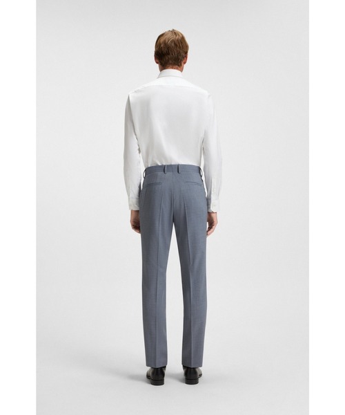 BOSS(ボス)の「フォーマルパンツ パターン バージンウールブレンド(その他パンツ・メンズ・ホワイト/ライトブルー/ダークグリーン・48/46/50/56/52/54/44)」の15枚目の写真