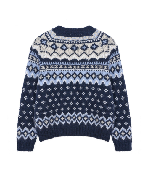 NICK&NICOLE(ニックアンドニコール)の「ETHNIC JACQUARD SWEATER CARDIGAN_NAVY(カーディガン/ボレロ・レディース・その他・FREE)」の5枚目の写真
