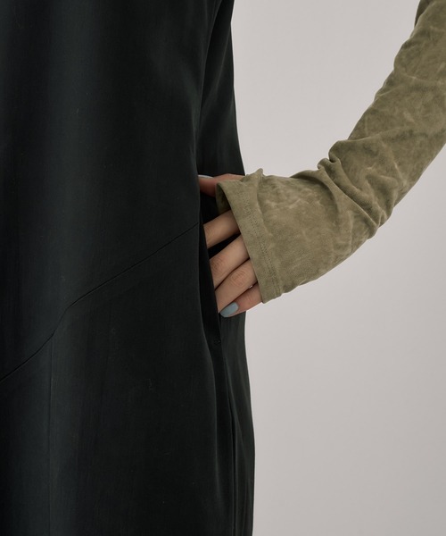 UNITED TOKYO(ユナイテッドトウキョウ)の「フィブリルアシメキャミワンピース|ウォッシャブル/セットアップ/オフィスカジュアル/オケージョン/ストレッチ/春服(ワンピース・レディース・グレー/ブラック・1/2)」の18枚目の写真