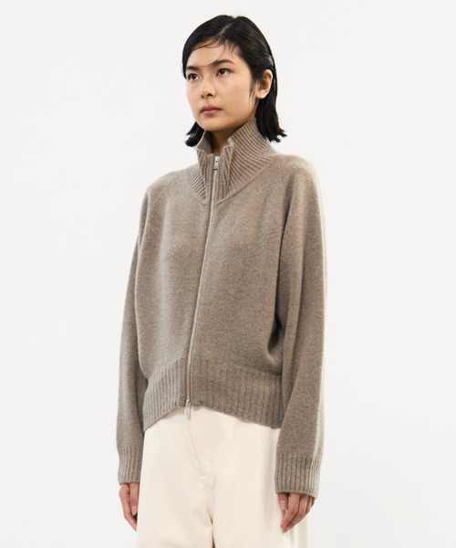 STUDIOUS（ステュディオス）の「【STUDIOUS/ステュディオス】Cashmere Wool Drivers Knit/カシミアウールドライバーズニット（ニット/セーター・レディース・ピンク/モカ/ダークグレー・FREE）」の22枚目の写真