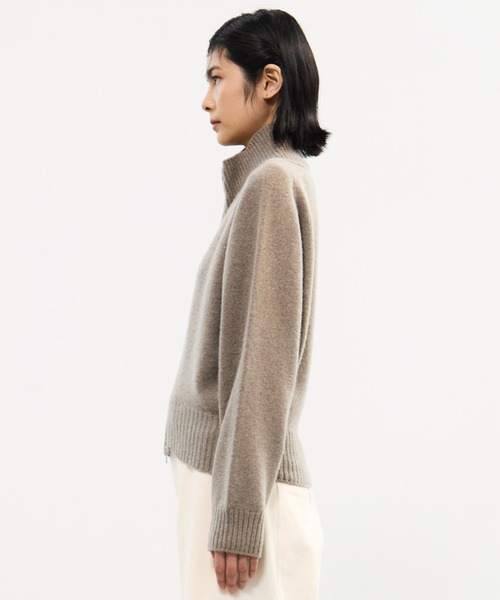STUDIOUS（ステュディオス）の「【STUDIOUS/ステュディオス】Cashmere Wool Drivers Knit/カシミアウールドライバーズニット（ニット/セーター・レディース・ピンク/モカ/ダークグレー・FREE）」の21枚目の写真