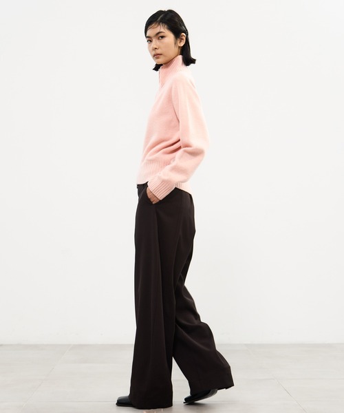 STUDIOUS（ステュディオス）の「【STUDIOUS/ステュディオス】Cashmere Wool Drivers Knit/カシミアウールドライバーズニット（ニット/セーター・レディース・ピンク/モカ/ダークグレー・FREE）」の17枚目の写真