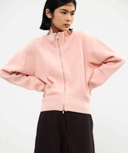 STUDIOUS（ステュディオス）の「【STUDIOUS/ステュディオス】Cashmere Wool Drivers Knit/カシミアウールドライバーズニット（ニット/セーター・レディース・ピンク/モカ/ダークグレー・FREE）」の16枚目の写真