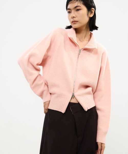 STUDIOUS（ステュディオス）の「【STUDIOUS/ステュディオス】Cashmere Wool Drivers Knit/カシミアウールドライバーズニット（ニット/セーター・レディース・ピンク/モカ/ダークグレー・FREE）」の15枚目の写真