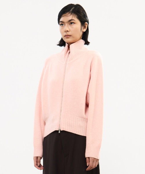 STUDIOUS（ステュディオス）の「【STUDIOUS/ステュディオス】Cashmere Wool Drivers Knit/カシミアウールドライバーズニット（ニット/セーター・レディース・ピンク/モカ/ダークグレー・FREE）」の14枚目の写真