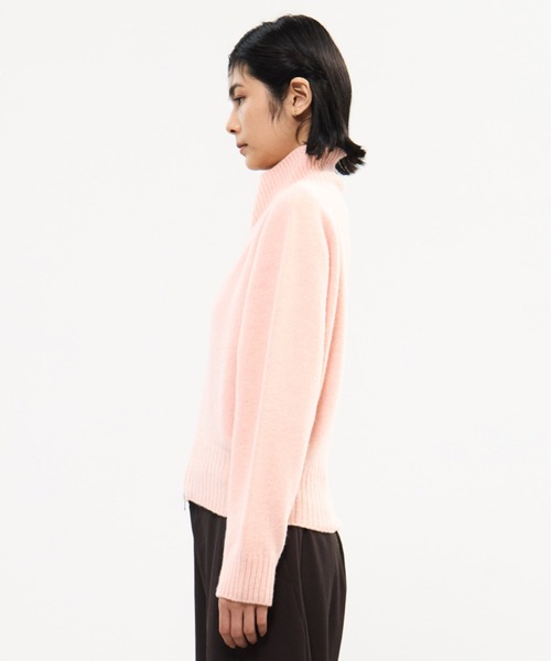 STUDIOUS（ステュディオス）の「【STUDIOUS/ステュディオス】Cashmere Wool Drivers Knit/カシミアウールドライバーズニット（ニット/セーター・レディース・ピンク/モカ/ダークグレー・FREE）」の13枚目の写真