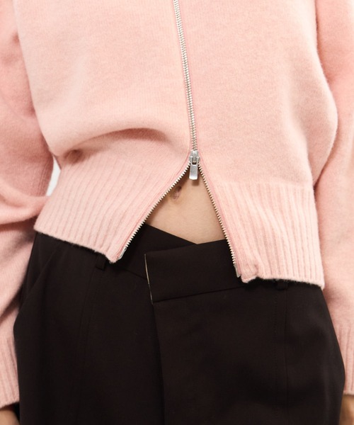STUDIOUS（ステュディオス）の「【STUDIOUS/ステュディオス】Cashmere Wool Drivers Knit/カシミアウールドライバーズニット（ニット/セーター・レディース・ピンク/モカ/ダークグレー・FREE）」の4枚目の写真