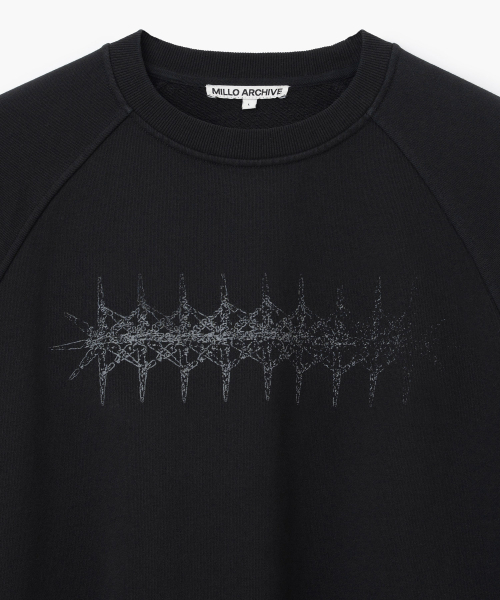 Millo Archive（ミロ アーカイブ）の「クレシェンド ビーコンクルーネック [ブラック]（スウェット・メンズ・その他・X-LARGE/MEDIUM/LARGE）」の2枚目の写真