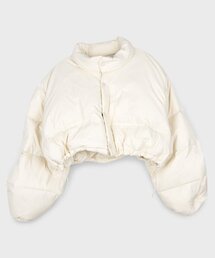 PLACE STUDIO（プレイススタジオ）の「ショートストリングオーバーサイズダウンジャケット [アイボリー]（ダウンジャケット/コート）」