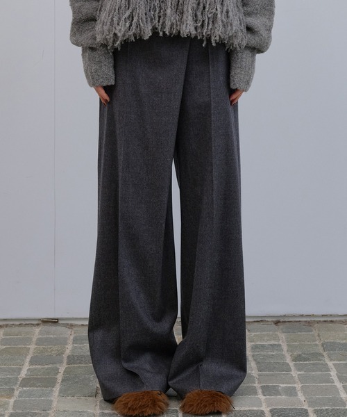 LE CIEL BLEU（ルシェルブルー）の「ラップフロントトラウザー / Wrap Front Trousers（その他パンツ・レディース・ブラック/チャコールグレー/ラベンダー/ブラウン・34/36/38）」の11枚目の写真