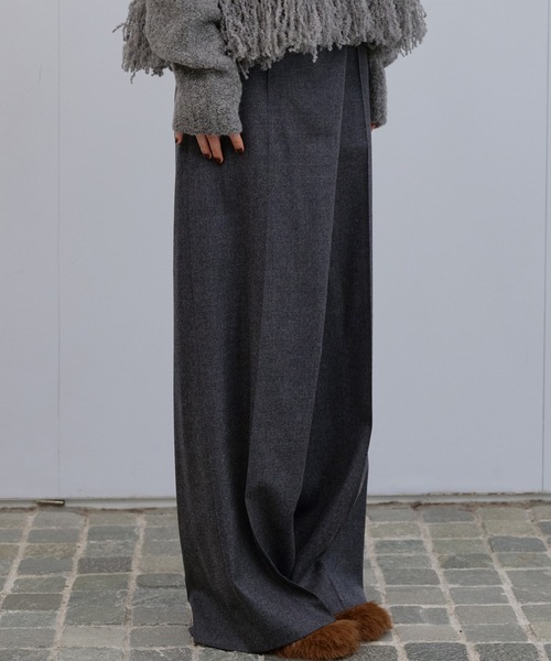 LE CIEL BLEU（ルシェルブルー）の「ラップフロントトラウザー / Wrap Front Trousers（その他パンツ・レディース・ブラック/チャコールグレー/ラベンダー/ブラウン・34/36/38）」の10枚目の写真