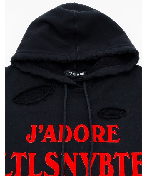 Little sunny bite(リトルサニーバイト)の「Jadore LSB hoodie(パーカー・レディース・ブラック/ブルー/ホワイト・SMALL/MEDIUM)」の16枚目の写真