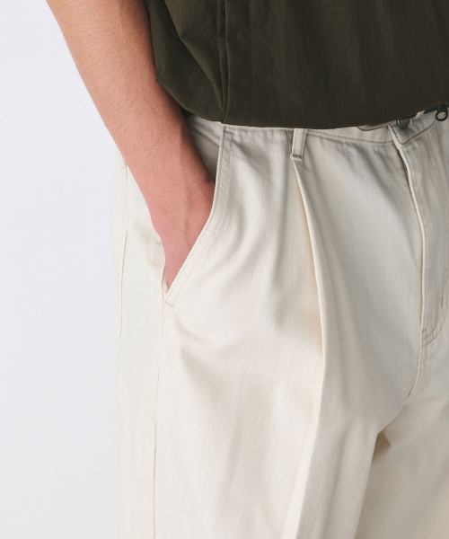 MUSINSA STANDARD（ムシンサスタンダード）の「リネンライクセミバルーンデニムパンツ[クリーム]（デニムパンツ・メンズ・その他・40/38/27/28/29/42/32/30/31/33/26）」の6枚目の写真