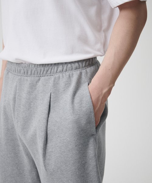 MUSINSA STANDARD（ムシンサスタンダード）の「ダブルニットワンタックワイドスウェットショーツ[メランジグレー]（その他パンツ・メンズ・その他・X-LARGE/XX-LARGE/XXX-LARGE/SMALL/MEDIUM/LARGE）」の5枚目の写真
