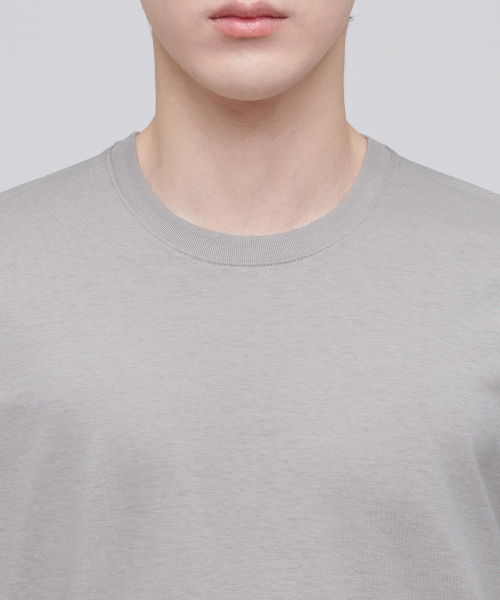 MUSINSA STANDARD（ムシンサスタンダード）の「[クールタンダード] リラックスフィットクルーネックTシャツ [マッシュルーム]（Tシャツ/カットソー・メンズ・その他・X-LARGE/XX-LARGE/XXX-LARGE/SMALL/MEDIUM/LARGE）」の3枚目の写真