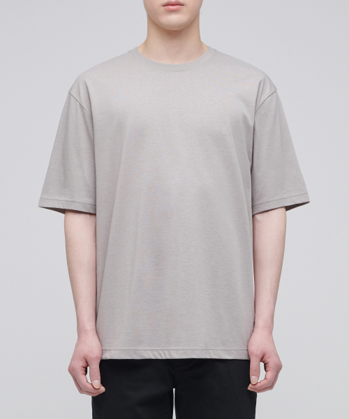 MUSINSA STANDARD（ムシンサスタンダード）の「[クールタンダード] リラックスフィットクルーネックTシャツ [マッシュルーム]（Tシャツ/カットソー・メンズ・その他・X-LARGE/XX-LARGE/XXX-LARGE/SMALL/MEDIUM/LARGE）」の9枚目の写真