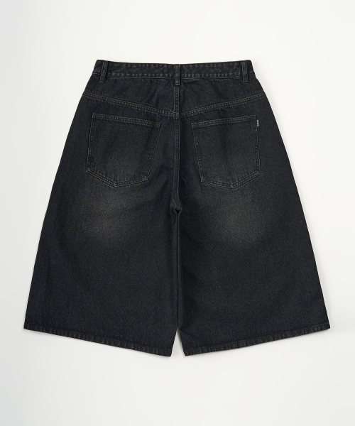 TOFFEE(トフィー)の「ウォッシュドバミューダデニムパンツ(DEEP BLUE BLACK)(その他パンツ・メンズ・その他・SMALL/MEDIUM/LARGE/X-LARGE)」の3枚目の写真