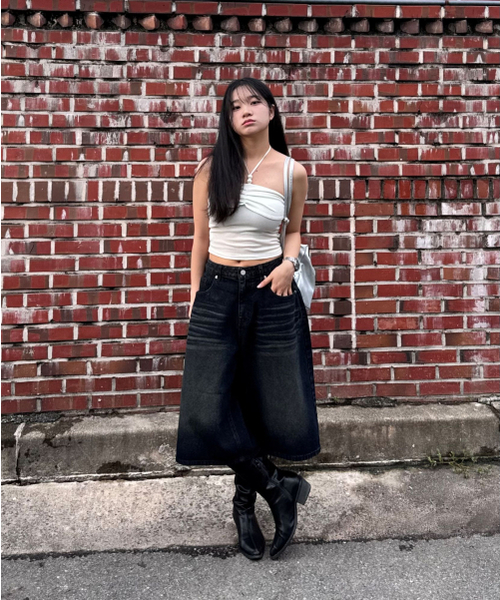 TOFFEE(トフィー)の「ウォッシュドバミューダデニムパンツ(DEEP BLUE BLACK)(その他パンツ・メンズ・その他・SMALL/MEDIUM/LARGE/X-LARGE)」の7枚目の写真