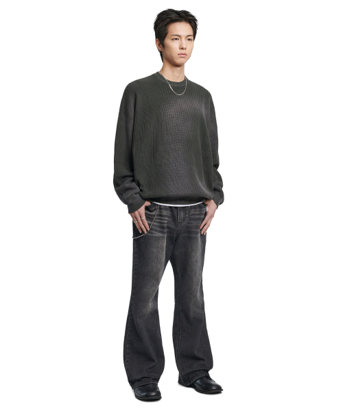 NOMANUAL(NOMANUAL)の「SPRAY DYEING KNIT - KHAKI(ニット/セーター・レディース・その他・MEDIUM/LARGE/X-LARGE/SMALL)」の3枚目の写真