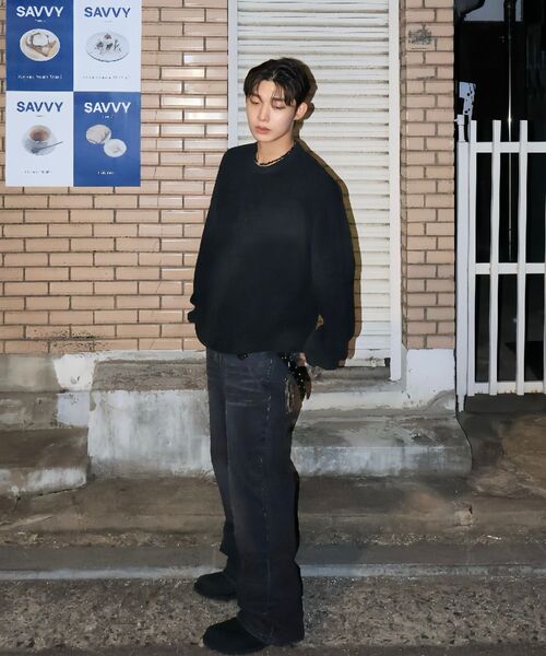 NOMANUAL(NOMANUAL)の「SPRAY DYEING KNIT - KHAKI(ニット/セーター・レディース・その他・MEDIUM/LARGE/X-LARGE/SMALL)」の10枚目の写真
