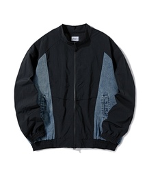 Verdnt（バーダント）の「デニムブロックナイロンジャケット[インディゴ]（ナイロンジャケット）」