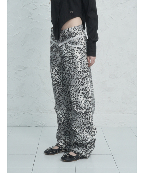 SETUP-EXE(セットアップイーエックスイー)の「LEOPARD LACE PANTS / WHITE(その他パンツ・レディース・その他・SMALL/MEDIUM)」の1枚目の写真