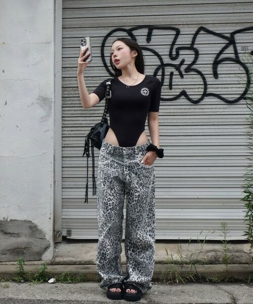 SETUP-EXE(セットアップイーエックスイー)の「LEOPARD LACE PANTS / WHITE(その他パンツ・レディース・その他・SMALL/MEDIUM)」の4枚目の写真