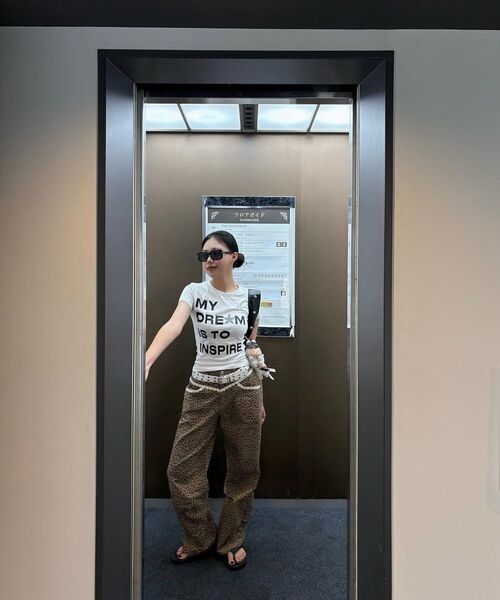 SETUP-EXE(セットアップイーエックスイー)の「LEOPARD LACE PANTS / WHITE(その他パンツ・レディース・その他・SMALL/MEDIUM)」の5枚目の写真