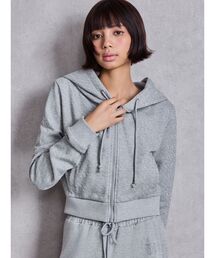 GYDA | GG chain glitter print shortパーカー(パーカー)