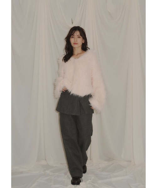 NOTREemor（ノートルエモア）の「emu cardigan（ニット/セーター・レディース・ベビーピンク/モカ・FREE）」の10枚目の写真